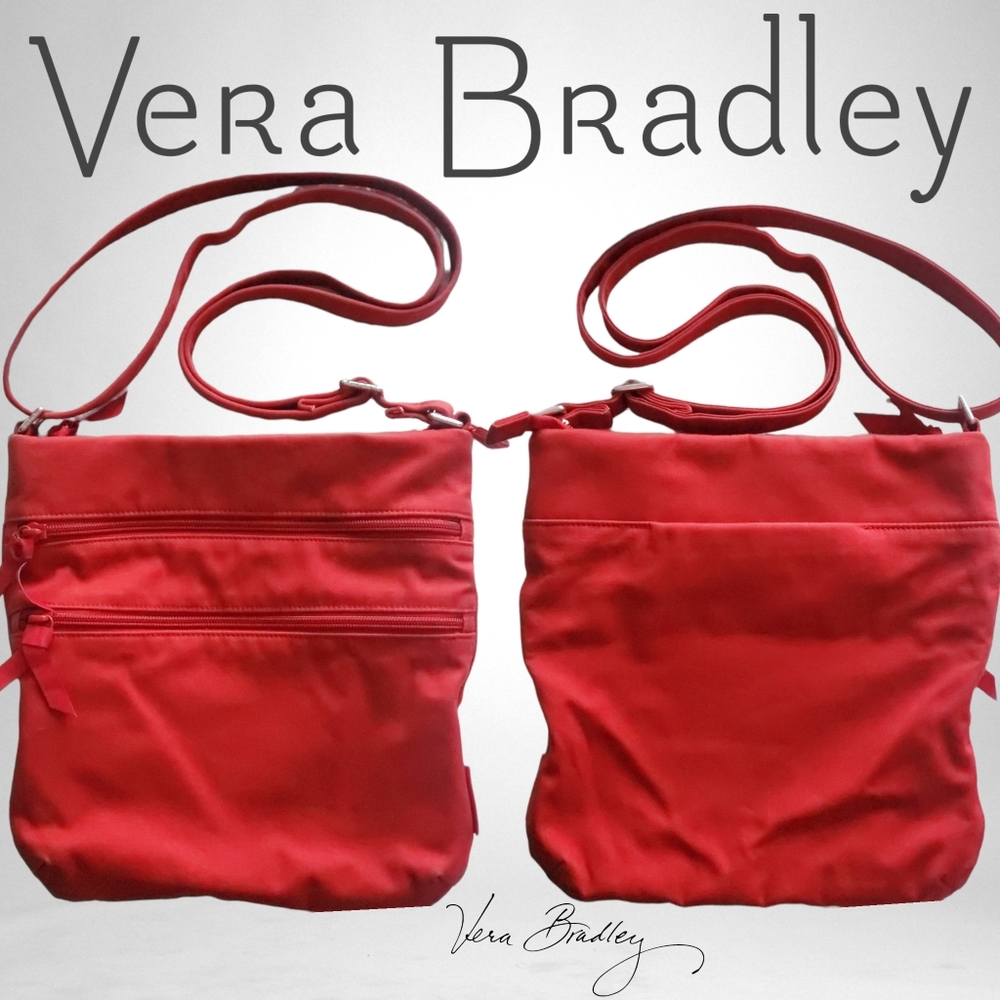 Vera Bradley Triple Zip Hipster Crossbody Purse
